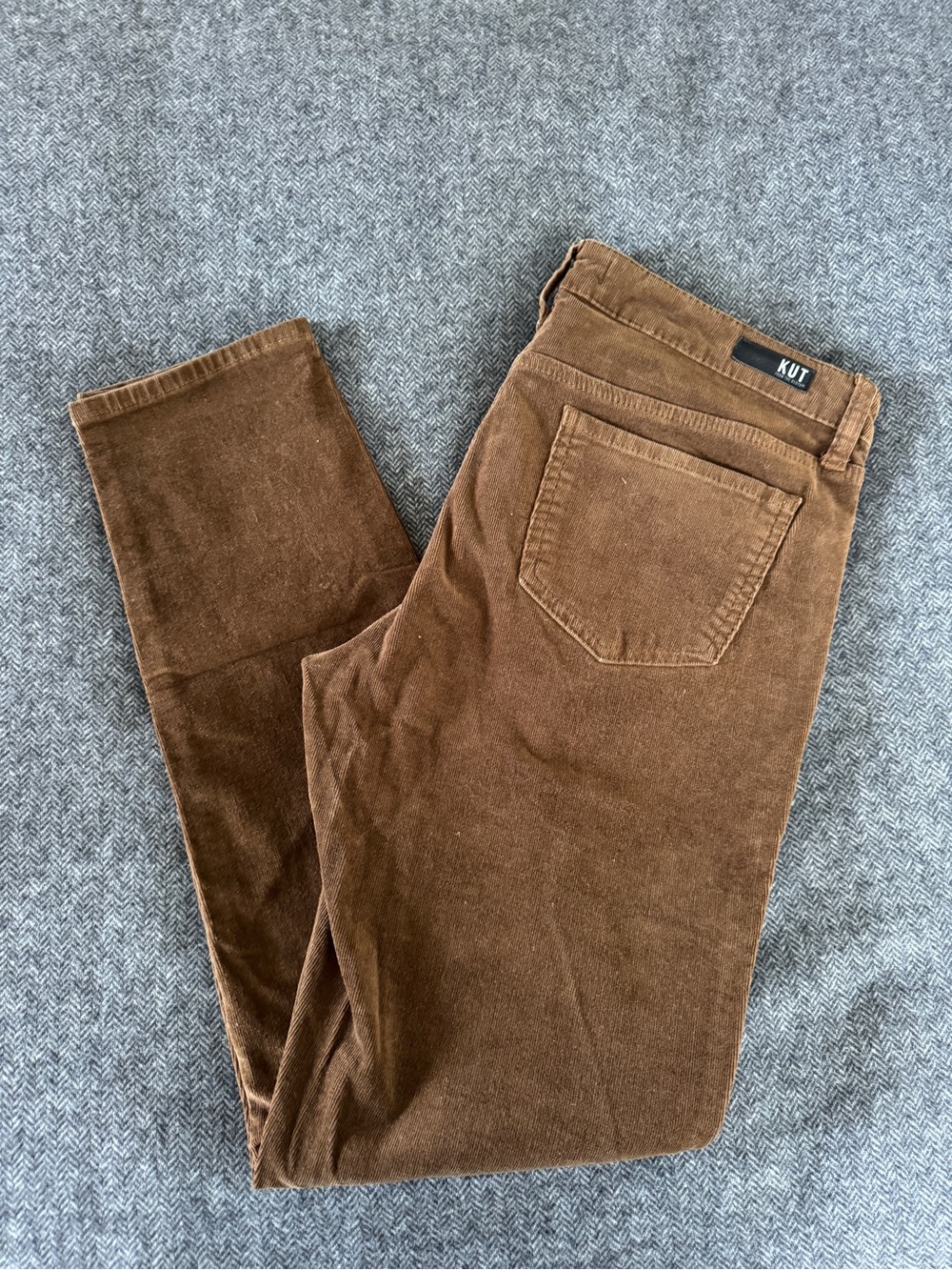 Kut from the Kloth Brown Skinny Corduroy Pants
